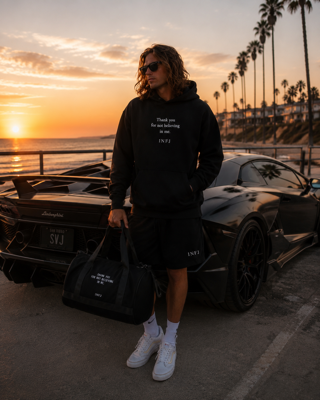 All-over print gym bag