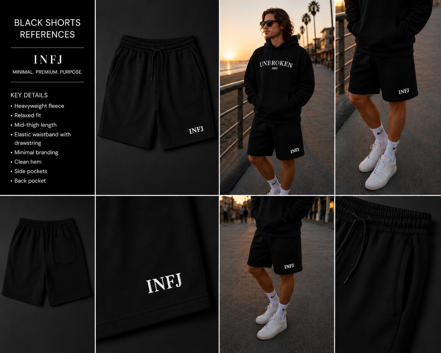 Men's fleece shorts